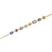 925 silver colored zircon bracelet, view 3 - MRSLM