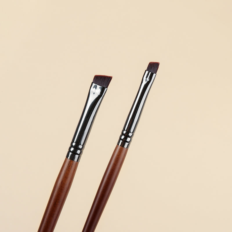 4-piece angled eyebrow and eyeliner brush set, view 4 - MRSLM