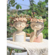 fairy girl planter for succulents, view 9 - MRSLM