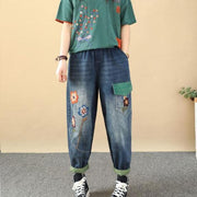 embroidered patchwork harem jeans - MRSLM