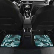 Forest green camouflage car floor mats, view 6 - MRSLM