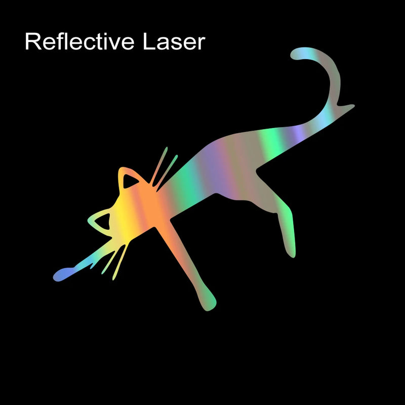 reflective funny cat car stickers, view 2 - MRSLM