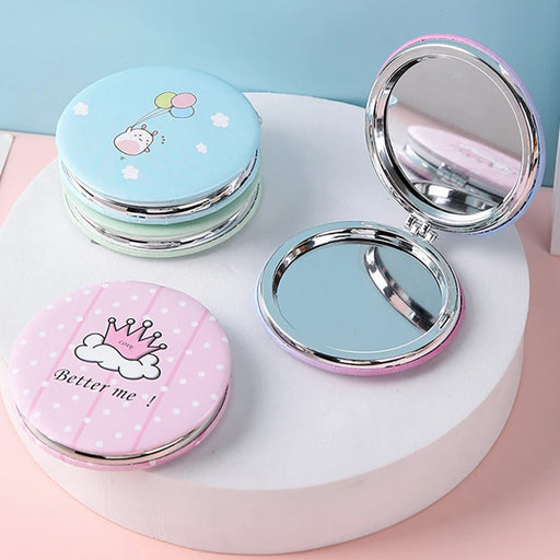 portable cartoon foldable makeup mirror - MRSLM