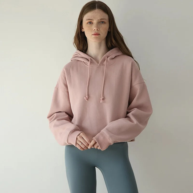 cozy fleece women's hoodie, view 6 - MRSLM
