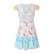 printed chiffon mini dress, view 3 - MRSLM