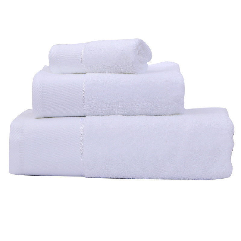 Cotton three-piece towel set, view 4 - MRSLM