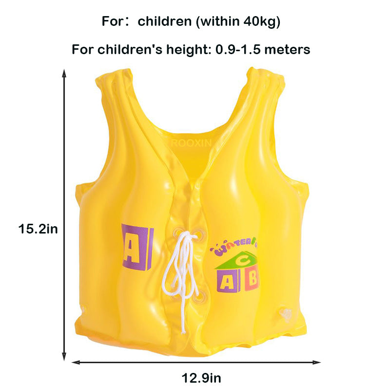 kid's inflatable swim vest, view 4 - MRSLM