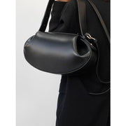Round vegan leather handbag, view 11 - MRSLM
