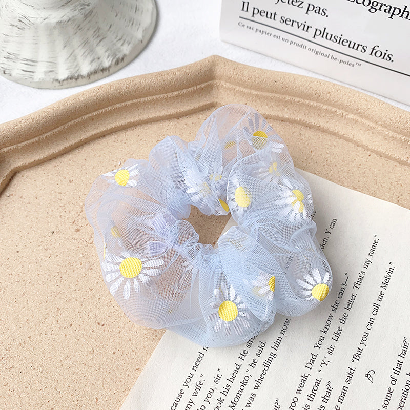 embroidery daisy elastic hair bands, view 15 - MRSLM