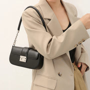 elegant microfiber leather chain shoulder handbag - MRSLM