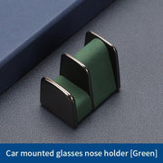 leather and zinc alloy car glasses holder, view 5 - MRSLM