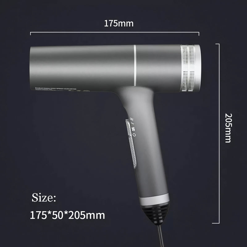 brushless hair dryer with negative ion technology, view 7 - MRSLM