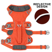 reflective nylon dog harness with handle, view 6 - MRSLM