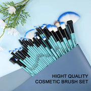 32pcs blue makeup brushes set, view 3 - MRSLM