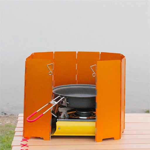 foldable aluminum stove windshield - MRSLM