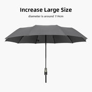 large automatic windproof umbrella with carbon fiber handle, view 9 - MRSLM