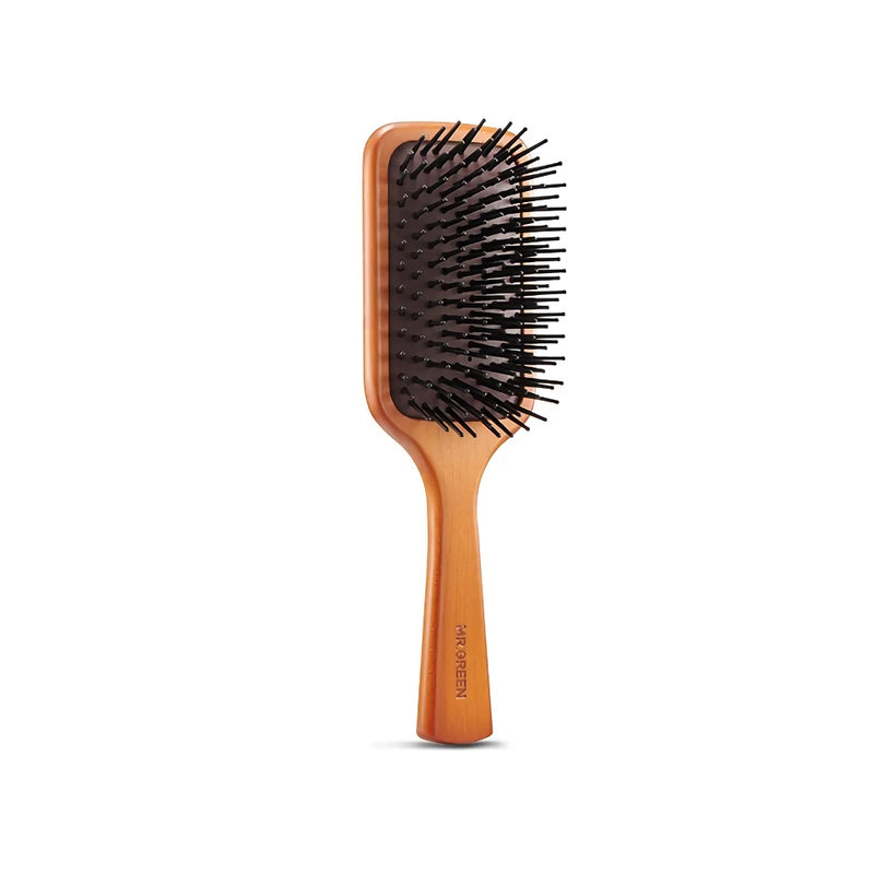 maple wood scalp massage hair brush, view 3 - MRSLM