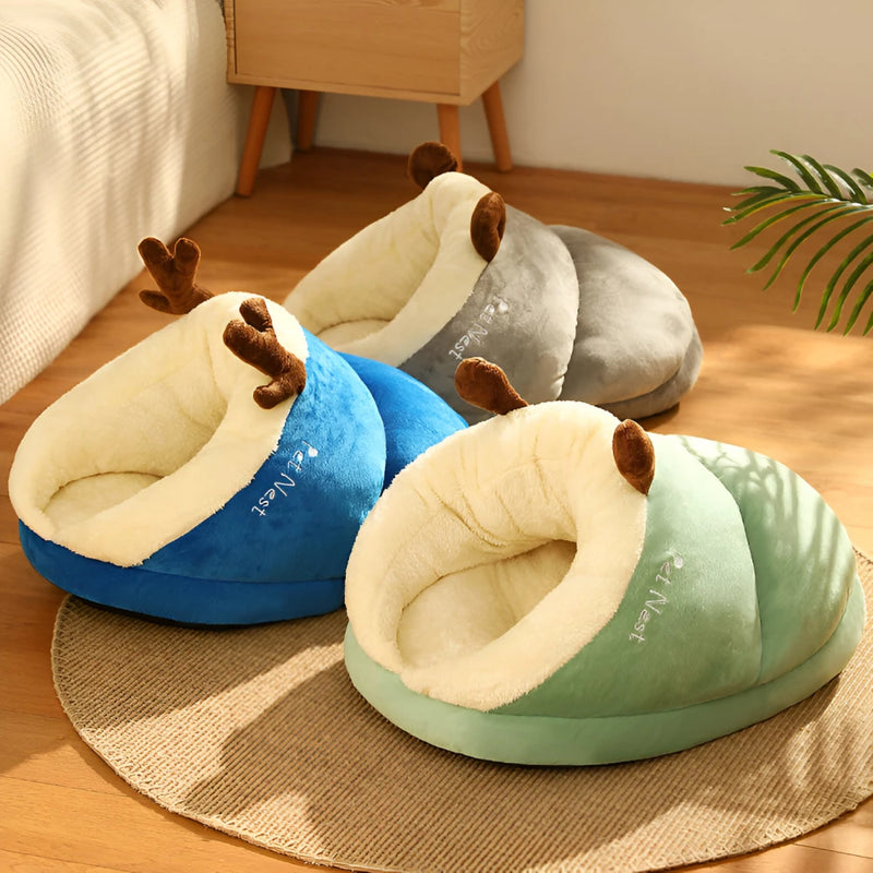 cozy plush dog bed sofa, view 9 - MRSLM