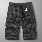 plaid workwear shorts, view 3 - MRSLM