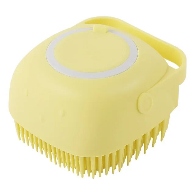 silicone pet bath brush, view 3 - MRSLM