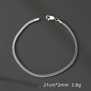 men's s925 silver chain bracelet, view 6 - MRSLM