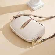 Leather crossbody and shoulder satchel, view 5 - MRSLM