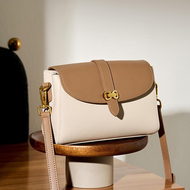 small square leather messenger bag - MRSLM