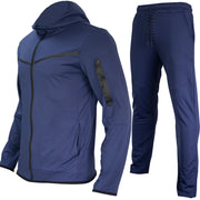 men's hooded coat and trousers sports set, view 8 - MRSLM