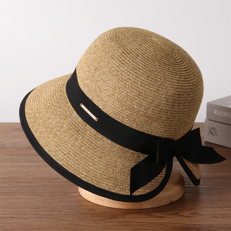 women's big brim summer sun hat, view 2 - MRSLM