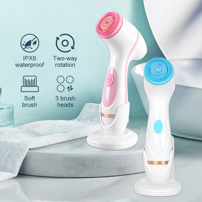Ultrasonic facial cleansing brush, view 6 - MRSLM