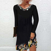 autumn and winter printed dress for women, view 11 - MRSLM