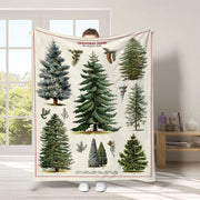 Christmas digital-print throw blanket, view 4 - MRSLM