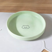 ceramic pet food and water bowl, view 3 - MRSLM