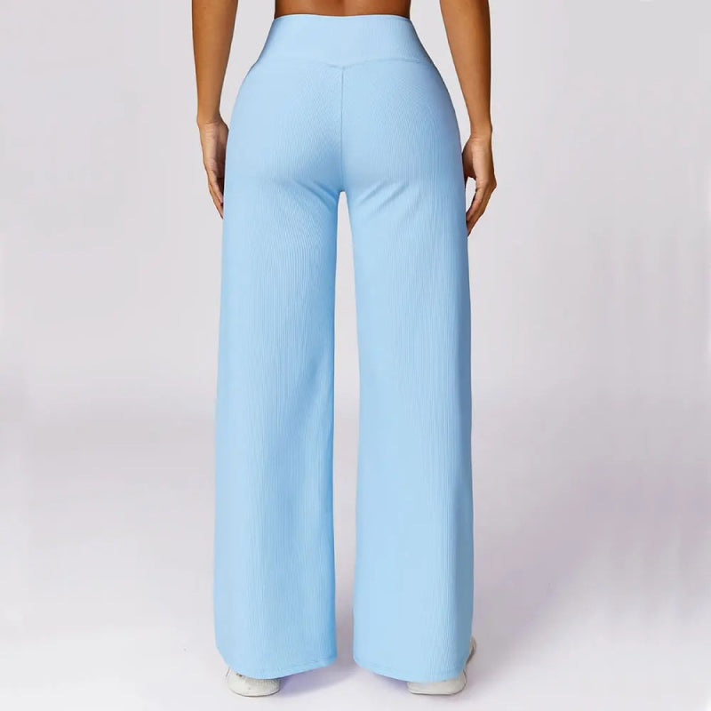 high waisted quick-dry flared yoga pants, view 10 - MRSLM