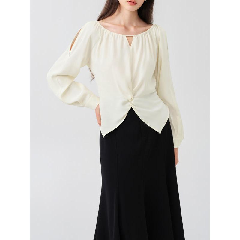 long sleeve casual top, view 5 - MRSLM