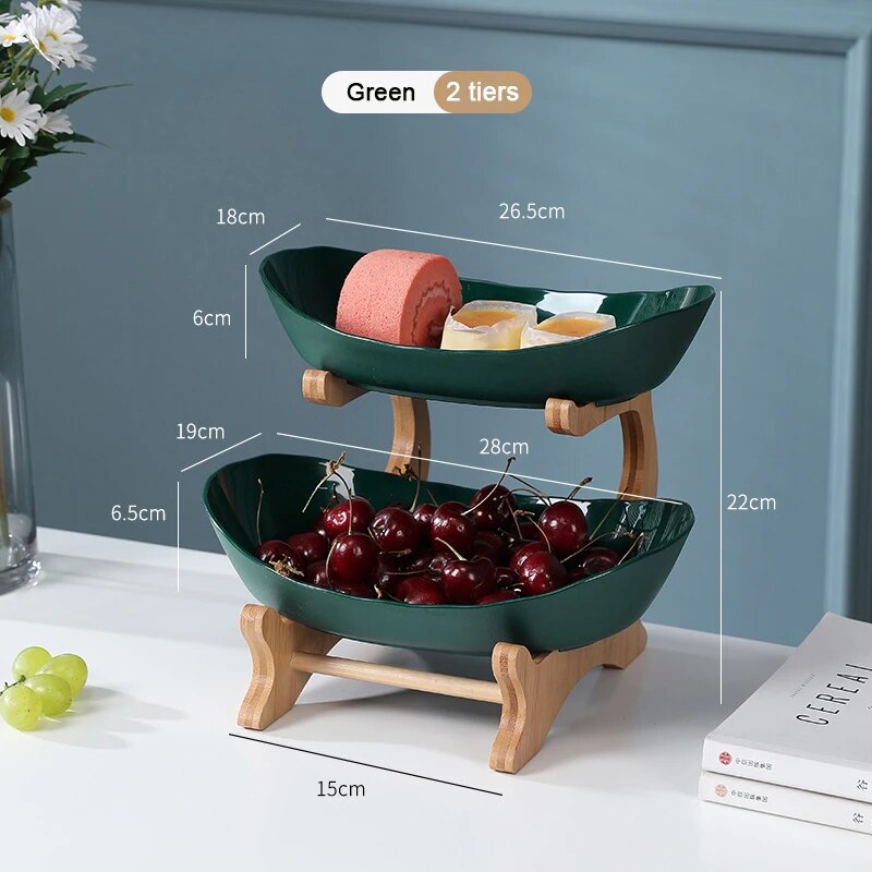 modern layered fruit tray, view 6 - MRSLM