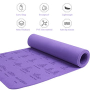 non-slip yoga and fitness mat, view 6 - MRSLM