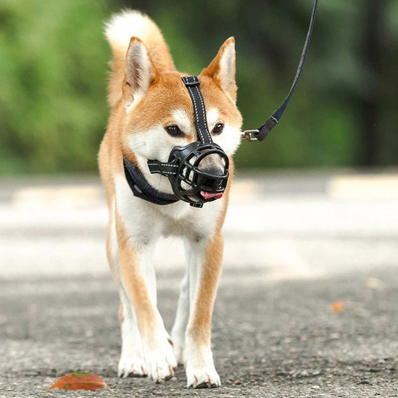 breathable anti-barking dog muzzle, view 3 - MRSLM