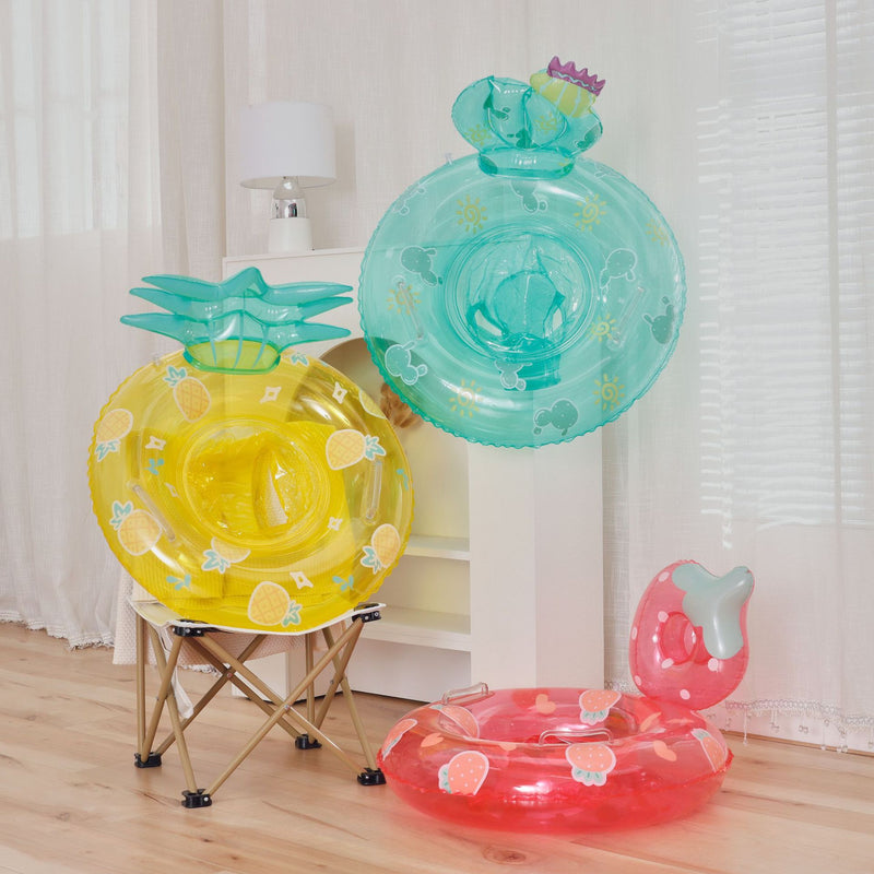 inflatable baby swim ring with seat, view 9 - MRSLM