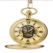 skull mechanical pocket watch, view 11 - MRSLM