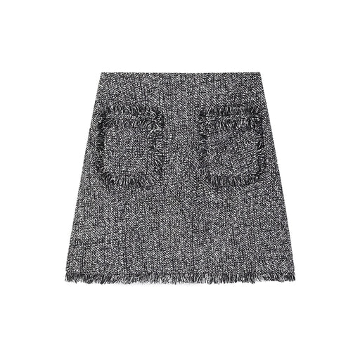 retro plaid A-line skirt, view 2 - MRSLM