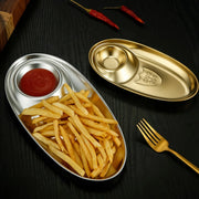 stainless steel bbq seasoning and snack plate, view 8 - MRSLM
