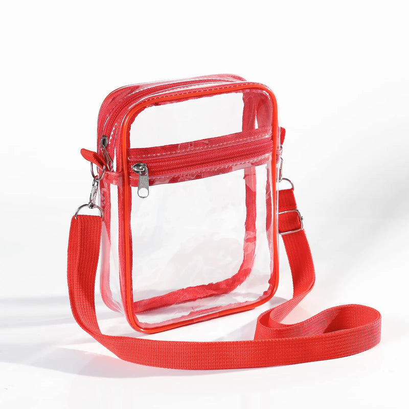 women's clear pvc shoulder bag, view 3 - MRSLM