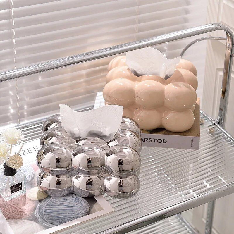 porcelain tissue box, view 5 - MRSLM