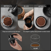 adjustable height moka pot coffee leveler, view 5 - MRSLM