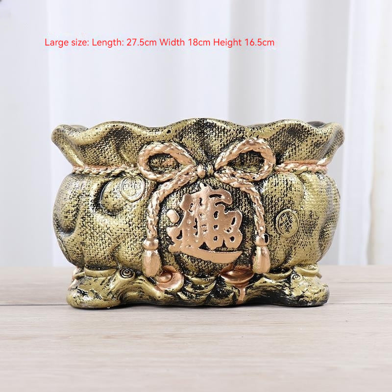 Retro extra large floor flower pot, view 4 - MRSLM