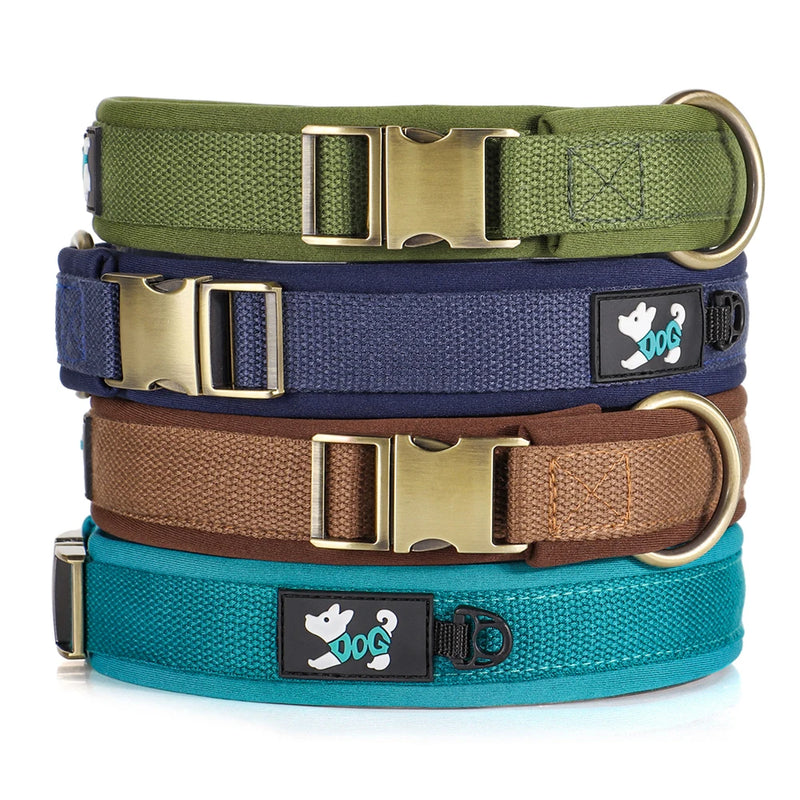 soft padded adjustable dog collar, view 7 - MRSLM