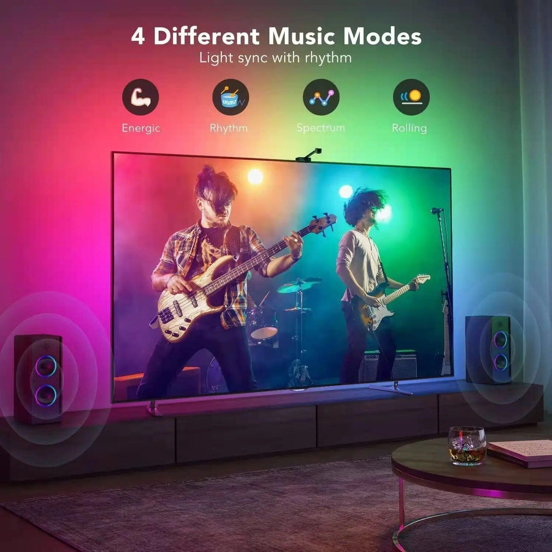 4K HDMI-Compatible Smart LED TV Backlight Strip with Color Sync and App Control