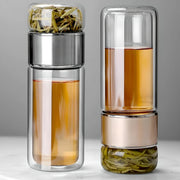 borosilicate glass tea infuser water bottle, view 7 - MRSLM