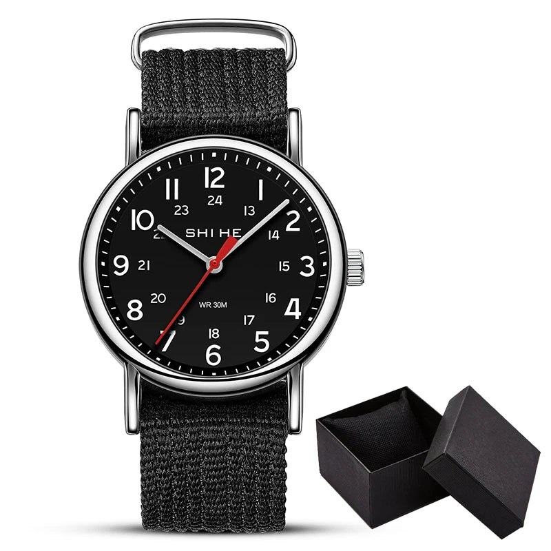 unisex military sports quartz watch, view 4 - MRSLM